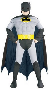Super DC Heroes Deluxe Muscle Chest The Batman Childs Costume