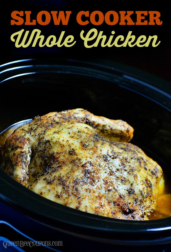 Crockpot Whole Chicken (slow cooker recipe)