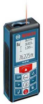 Bosch 265 ft. Lithium-Ion Laser Rangefinder with Inclinometer