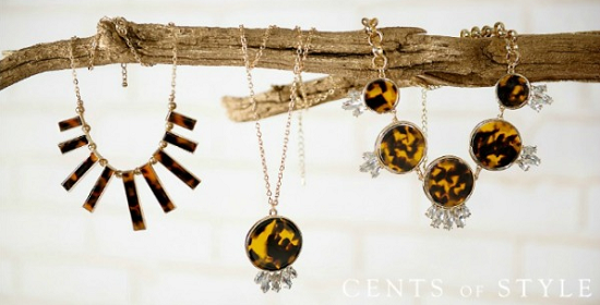 Cents of Style - tortise jewelry collection