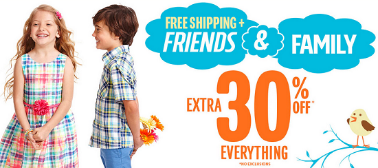 Childrens Place - free shipping 3-5-15