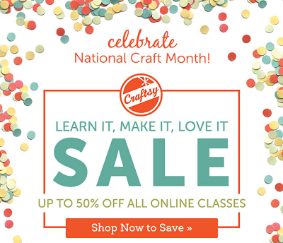Craftsy - 50 off online classes 3-12-15