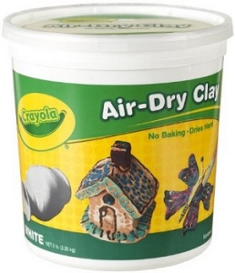 Crayola Air Dry Clay 5 Lb Bucket, White