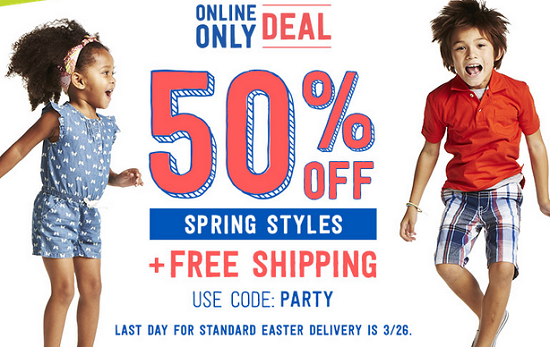 Crazy 8 - 50percent off spring plus free shipping