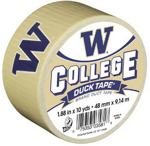 Duck Brand College Logo Duct Tape, 10 yards- UW