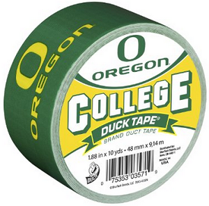Duck Brand College Logo Duct Tape, 10 yards- University of Oregon
