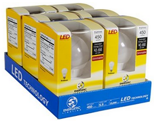 Energetic Lighting ELY06D-EAS-VB-6 A19 - 40 Watt Equivalent 450 Lumen Dimmable, 6-Pack