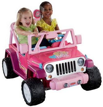 Fisher-Price Power Wheels Barbie Jammin Jeep Wrangler