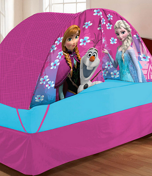 Frozen Twin Bed Tent & Pushlight Set