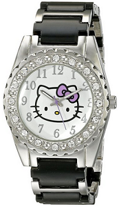 Hello Kitty Girls HK2185 Silver-Tone Watch With Two-Tone Bracelet