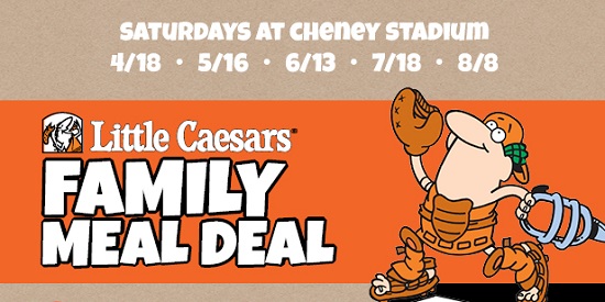 Little Caesars Family Meal Deal at Cheney Stadium