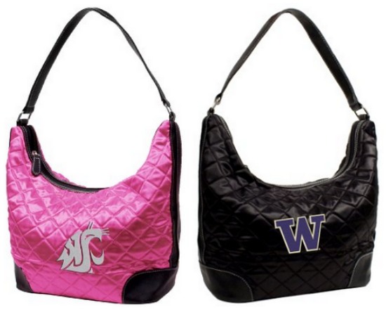 NCAA Team Color Quilted Hobo
