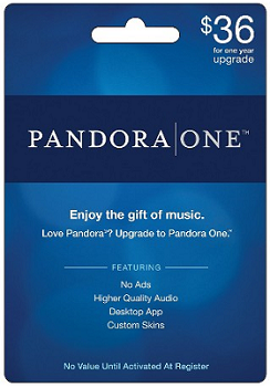 Pandora Membership - gift card