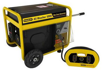 Stanley 5,000-Watt Storm Gasoline Powered Portable Generator with Removable Generator Panel