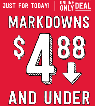 Crazy 8 - markdowns 4.88 and under