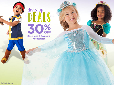 Disney Store - 30percent off costumes