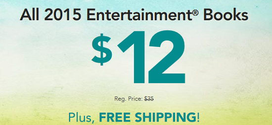 Entertainment Books - 12dollars plus free shipping