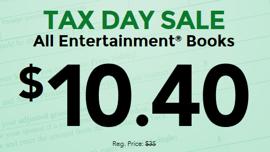 Entertainment Books - Tax Day Sale