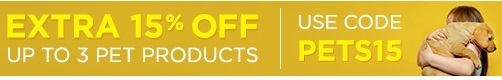 Groupon - extra 15percent off pet products