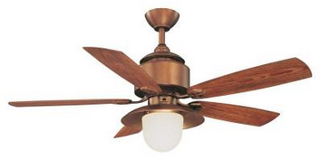 Hampton Bay Copperhead 52 in. Weathered Copper Outdoor Ceiling Fan with Wall Control