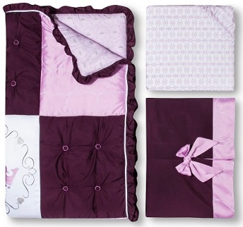 Lambs and Ivy Little Jewel 3pc Baby Girl Bedding Set