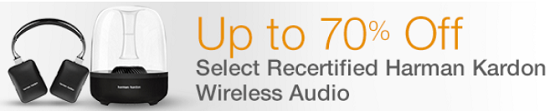 Amazon Gold Box - up to 70percent off Recertified Harman Kardon Wireless Audio