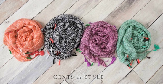 Cents of Style - Abstract Summer Scarf