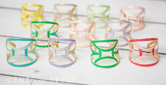 Cents of Style - Colorful Cuff Bracelets