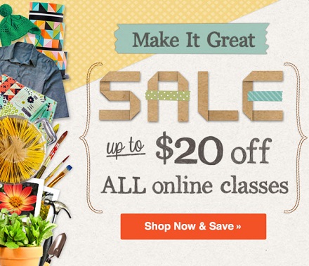 Craftsy - make it great sale