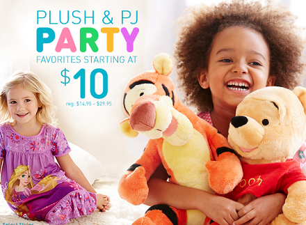 Disney Store - plus and pj party