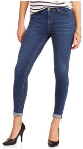 Faded Glory Womens Super Soft French Terry Skinny Jeans