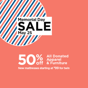 Goodwill Memorial Day Sale