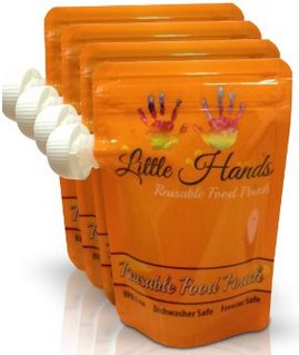 Little Hands Reusable Food Pouch 7oz. (4-pack)