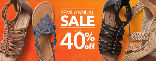 Payless Semi-Annual Sale up to 40percent off