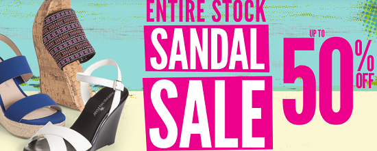 Payless - entire stock sandal sale up to 50percent off