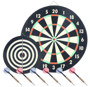 TG Game Room Dart Set with 6 Darts and Board
