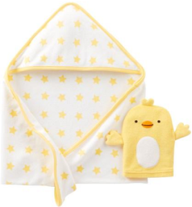 Child of Mine By Carters Newborn Hooded Towel and Bath Mitt Gift Set