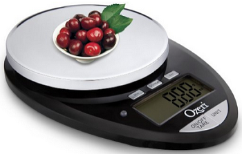 Ozeri Pro II Digital Kitchen Scale in Stylish Black, 1g to 12 lbs Capacity, with Countdown Kitchen Timer