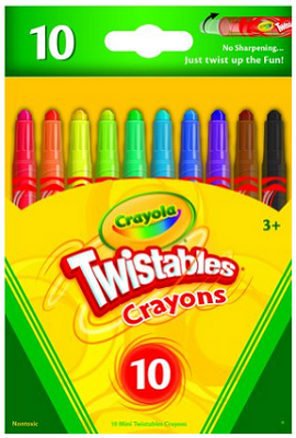 Crayola 52-9715 Mini Twistables Crayons 10 pack