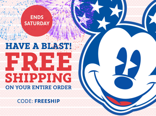 Disney Store - free shipping 7-3-15