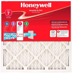 Honeywell 20 in. x 25 in. x 1 in. Allergen Plus Pleated FPR 7 Air Filter (4-Pack)