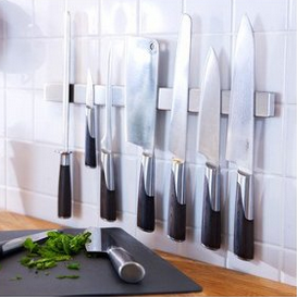 Ikea Stainless Steel Magnetic Knife Rack, 15.75 Inch, Silver