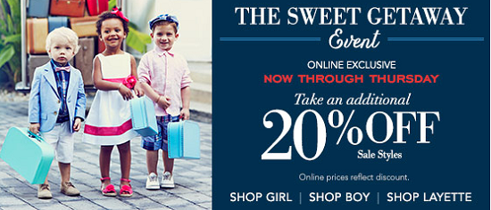 Janie and Jack - extra 20percent off sale styles