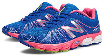 New Balance 890 Women's Running Shoe- blue and pink