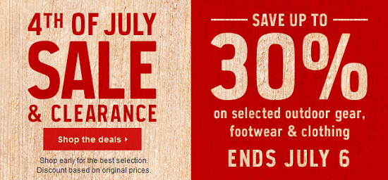 REI 4th of July Sale and Clearance