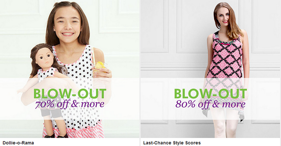 Zulily - Blow Out - Dollie O Rama and Last Chance Style Scores