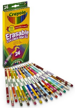 Crayola 24ct Erasable Colored Pencils