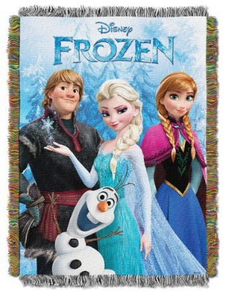 Disney's Frozen Tapestry Throw blanket by The Northwest Comapny, 48 by 60-inch