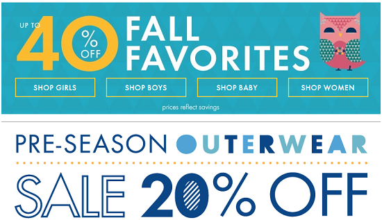 Hanna Andersson - 40percent off fall favorites and 20percent of outerwear