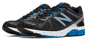 New Balance 670 Men's Running Shoe - black with blue